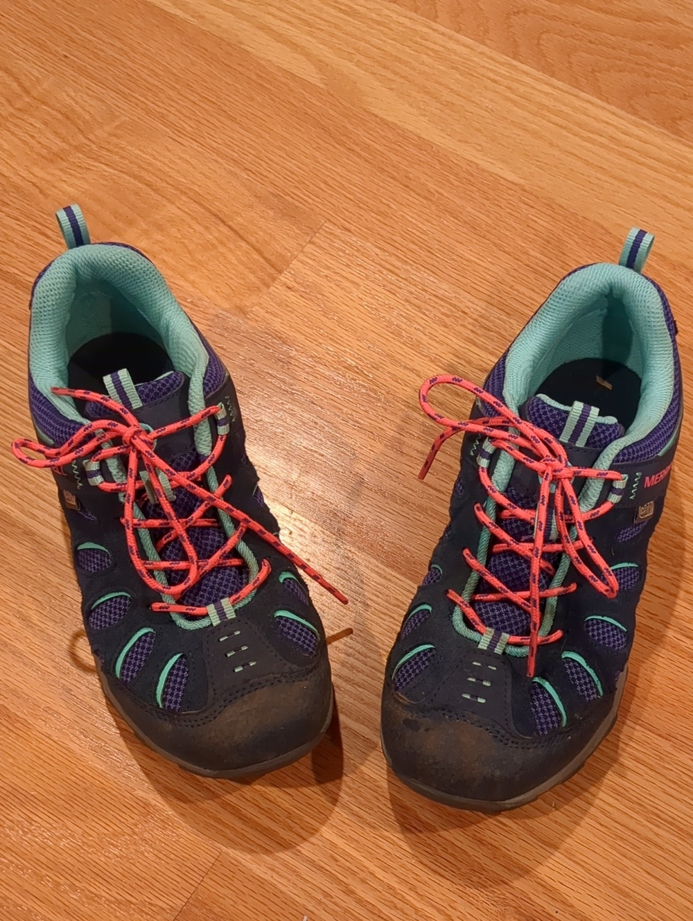 Merrell Kids Navy, Teal & Pink Trail Shoes